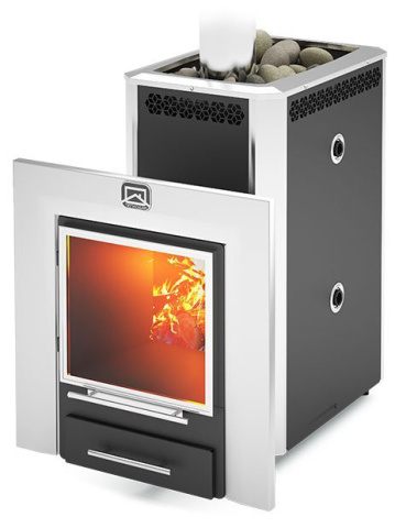 Печь для бани и сауны Сибирь 20 ЛРК Панорама