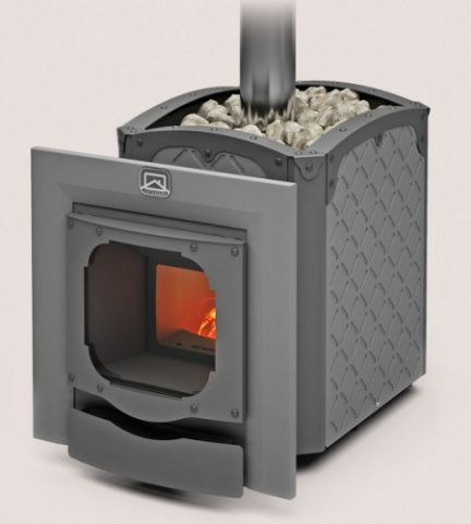 Банная печь БЫЛИНА 18Ч Панорама (дверь 16 с обрамлением)