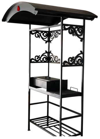 Мангал-с-крышей