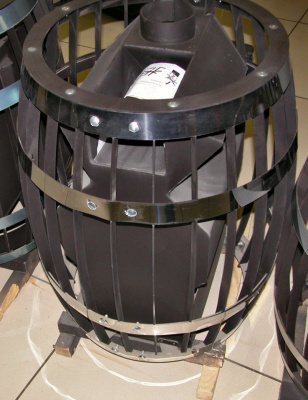 Банная печь Саяны Carbon Витра