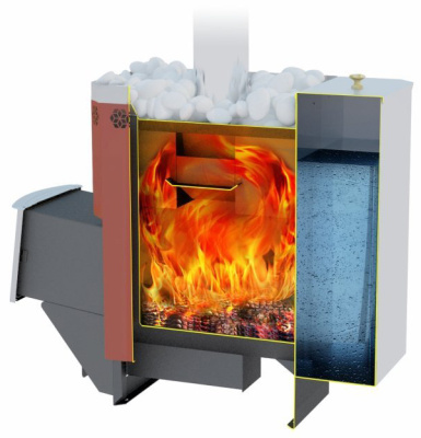 Печь для бани и сауны Сахара 10 ЛБ сх