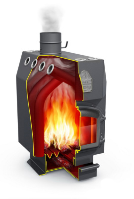 Печь-отопительная-Доцент-СД-ТВ